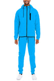 Men’s Casual Solid Full Zip Tracksuit Set | Zarnesh