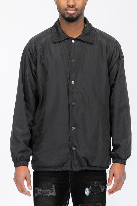 Men's Casual Windbreaker Coaches Jacket | Zarnesh