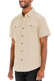 Men’s Chest Pocket Short Sleeve Shirt | Zarnesh