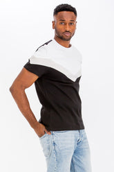 Men's Chevron Color Block T-Shirt | Zarnesh