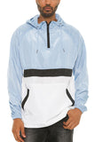 Men’s Color Block Windbreaker Anorak Pullover Hooded Jacket | Zarnesh