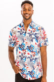 Men's Colorful Tropical Floral Hawaiian Shirt | Zarnesh