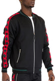 Men’s Diamond Tape Bomber Track Jacket | Zarnesh