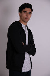 Men's Drawstring Fleece Zipper Hoodie | Zarnesh