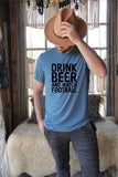 Men's Drink Beer and Watch Football Tee | Zarnesh