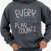 Men's Every Play Counts Football Graphic Hooded Sweatshirt | Zarnesh