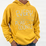 Men's Every Play Counts Football Graphic Hooded Sweatshirt | Zarnesh