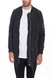 Men’s Fishtail Long Zip Up Bomber Jacket | Zarnesh