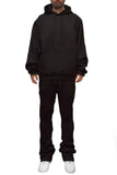 Men's Fleece Stacked Flare Tracksuit Set | Zarnesh