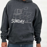 Men's Funny Football Sunday Couch Club Hooded Sweatshirt | Zarnesh
