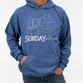 Men's Funny Football Sunday Couch Club Hooded Sweatshirt | Zarnesh