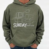 Men's Funny Football Sunday Couch Club Hooded Sweatshirt | Zarnesh