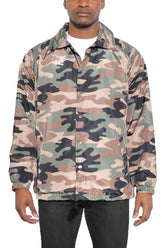 Men's Graphic Camouflage Coach Jacket | Zarnesh