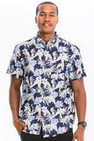 Men's Hawaiian Tropical Floral Print Shirt | Zarnesh