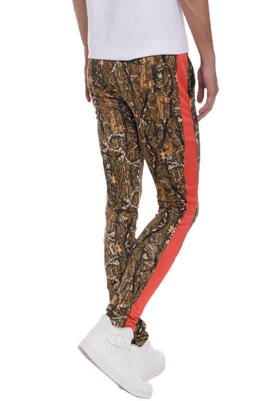 Men's Hunter Camo Sweatpants Stripe Jogger Pants | Zarnesh