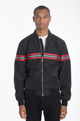 Men's Long Sleeve Woven Taped Bomber Jacket | Zarnesh