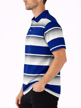 Men's Old School Pique Striped Polo Shirt | Zarnesh