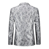 Men’s Paisley Print Tuxedo Jacket Slim Fit Formal Blazer Jacket | Zarnesh