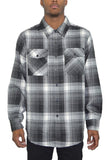 Men’s Plaid Flannel Long Sleeve Casual Workwear Shirt | Zarnesh