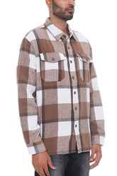 Men's Plaid Flannel Shirt Shacket | Zarnesh