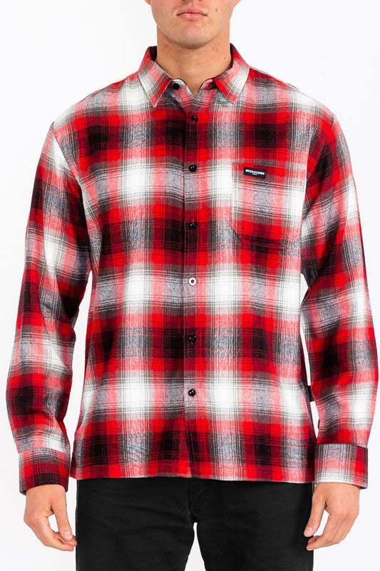 Men's Plaid Long Sleeve Flannel Lumberjack Shirt | Zarnesh