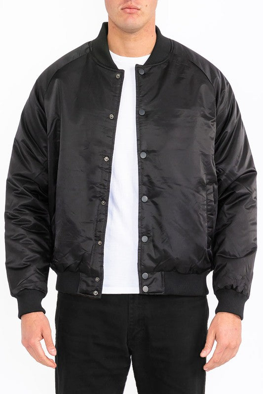 Men's Polyester Windbreaker Winter Bomber Jacket | Zarnesh