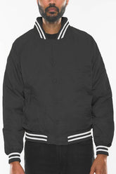 Men's Polyester Windbreaker Winter Bomber Jacket | Zarnesh