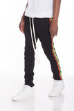 Men’s Rasta Color Stripes Jogger Pants | Zarnesh