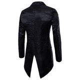 Men’s Sequin Tailcoat Formal Long Back Tuxedo Blazer Jacket | Zarnesh
