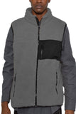 Men's Sherpa Fleece Zip Up Vest Jacket | Zarnesh