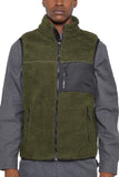 Men's Sherpa Fleece Zip Up Vest Jacket | Zarnesh