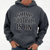 Men's Shhh Football on Hooded Sweatshirt | Zarnesh