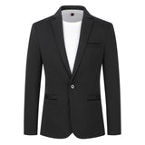 Men’s Slim Fit Solid Color Modern Single-Button Jetted Blazer | Zarnesh