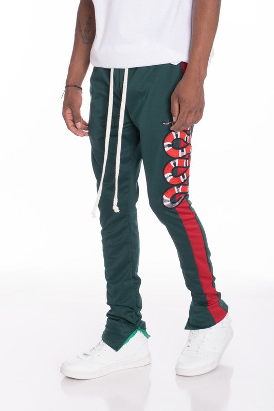Men's Snake Patch Stripe Track Jogging Pants | Zarnesh