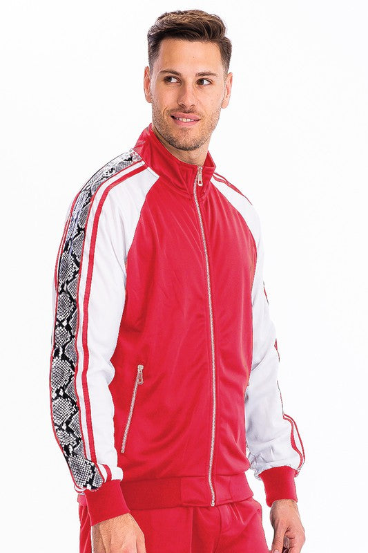 Men's Snake Side Print Track Jacket | Zarnesh