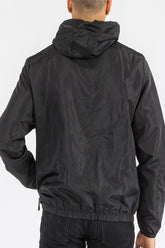 Men’s Solid Lightweight Windbreaker Hooded Jacket | Zarnesh