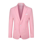 Men's Solid Slim Fit 1 Button Single Vent Blazer | Zarnesh