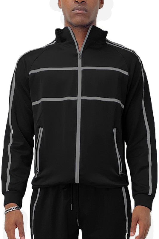 Men’s Sportswear Zip-Up Stripe Track Jacket | Zarnesh