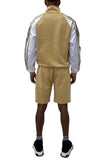 Men's Sporty Snake Stripe Jacket Shorts Tracksuit Set | Zarnesh