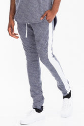 Men's Stripe Athletic Track Jogger Pants | Zarnesh