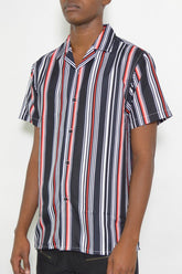 Men’s Striped Short Sleeves Button Down Shirts | Zarnesh