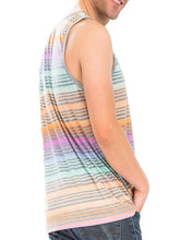Men WEIV Pastel Colored Stripe Tank Top | Zarnesh