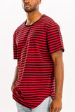 Men's Striped T-Shirt Casual Tee | Zarnesh