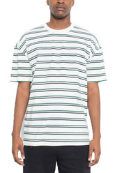 Men's Striped Round Neck T-shirt | Zarnesh