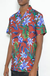 Men's Tropical Jungle Print Hawaiian Shirt | Zarnesh