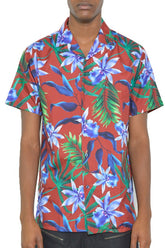 Men's Tropical Jungle Print Hawaiian Shirt | Zarnesh