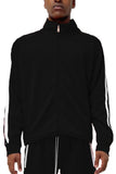 Men's Two Striped Long Sleeve Track Jacket | Zarnesh