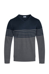 Men's Weiv Knit VNeck Pullover Sweater | Zarnesh