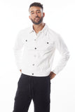 Men's White Denim Jacket | Zarnesh