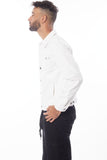 Men's White Denim Jacket | Zarnesh